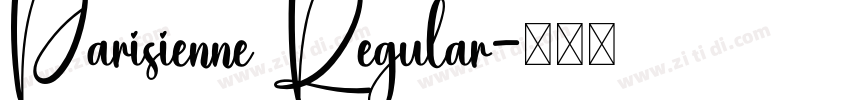 Parisienne Regular字体转换